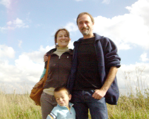 Ander with parents on Ridgeway - September 2006