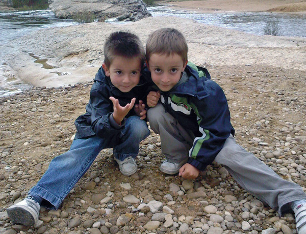 Boys by river in Medina - August 2007