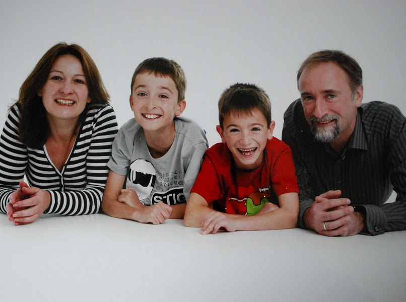 Family in studio, October 2010